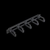 Nikomax NMC-OK800H-1U-BK-2 19" kábelrendező panel 1U - Fekete (NMC-OK800H-1U-BK-2)