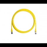 Nikomax patch kábel UTP, CAT6, PVC, 15m, sárga (NMC-PC4UE55B-150-YL) (NMC-PC4UE55B-150-YL)