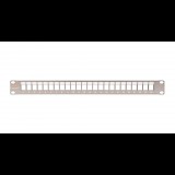 Nikomax patch panel 24 port 1U 19" moduláris szürke (NMC-RP24-BLANK-1U-MT) (NMC-RP24-BLANK-1U-MT)