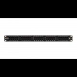 Nikomax patch panel 50 port 1U 19" fekete (NMC-RP50UC3-1U-BK) (NMC-RP50UC3-1U-BK)