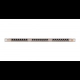 Nikomax STP patch panel cat.5e 24 port 19" 0.5U árnyékolt (NMC-RP24SD2-HU-MT) (NMC-RP24SD2-HU-MT)