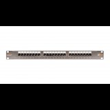 Nikomax STP patch panel cat.5e 24 port 19" 1U árnyékolt (NMC-RP24SD2-1U-MT) (NMC-RP24SD2-1U-MT)