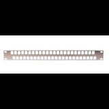 Nikomax UTP patch panel 48 port 19" 1U üres (NMC-RP48-BLANK-1U-MT) (NMC-RP48-BLANK-1U-MT)