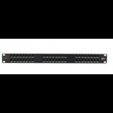 Nikomax UTP patch panel cat.6 48 port 1U (NMC-RP48UE2-1U-BK ) (NMC-RP48UE2-1U-BK)