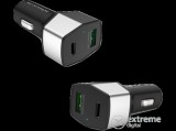 Nillkin 2xUSB Type-C szivargyújtó töltő 5V/3000mA, ezüst