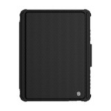 Nillkin Apple Ipad Pro 11 (2022) billentyűzetes defender tok (qwerty, angol nyelvű, ceruza tartó, méhsejt) fekete