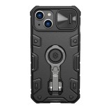 NILLKIN Apple iPhone 14 Plus camshield armor pro magnetic defender védő (közepesen ütésálló, magsafe rögzítésű) fekete