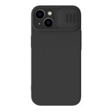 NILLKIN Apple iPhone 14 Plus camshield silky magnetic védő (mágneses, plüss belső, kamera védelem) fekete