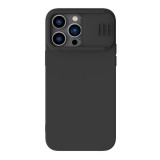 NILLKIN Apple iPhone 14 Pro camshield silky magnetic védő (mágneses, plüss belső, kamera védelem, környezetbarát) fekete