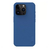 Nillkin Apple iPhone 15 Pro Max super frosted pro telefonvédő (közepesen ütésálló, gumírozott, érdes felület) sötétkék