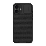 Nillkin Apple iPhone 16 Plus camshield pro magnetic műanyag védő (ütésállóság, kameravédő, mágneses, csíkos) fekete