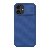 Nillkin Apple iPhone 16 Plus camshield pro szilikon telefonvédő (ütésállóság, kameravédő, csíkos) sötétkék