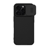 Nillkin Apple iPhone 16 Pro camshield pro magnetic műanyag védő (ütésállóság, kameravédő, mágneses, csíkos) fekete