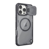 Nillkin Apple iPhone 16 Pro iceblade prop szilikon telefonvédő (ütésállóság, kameravédő, kitámasztó, magsafe) fekete