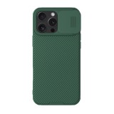 Nillkin Apple iPhone 16 Pro Max camshield pro magnetic műanyag védő (ütésálló, kameravédő, mágneses, csíkos) sötétzöld