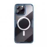 Nillkin Apple iPhone 16 Pro Max nature pro magnetic műanyag telefonvédő (ütésállóság, légpárnás sarok, magsafe) sötétkék