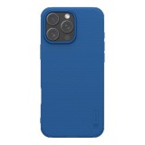 Nillkin Apple iPhone 16 Pro super frosted pro műanyag telefonvédő (ütésállóság, gumírozott, érdes felület) sötétkék