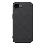 Nillkin Apple iPhone 16e super frosted pro műanyag telefonvédő (ütésállóság, gumírozott, érdes felület) fekete
