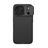 Nillkin Apple iPhone 17 Pro camshield pro szilikon telefonvédő (ütésállóság, kameravédő, csíkos) fekete