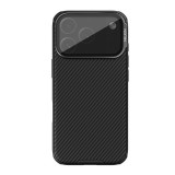 Nillkin Apple iPhone 17 Pro camshield prop magnetic szilikon védő (ütésállóság, kameravédő, kitámasztó, csíkos) fekete