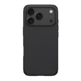 Nillkin Apple iPhone 17 Pro Max super frosted pro magnetic műanyag védő (mágneses, ütésállóság, gumírozott) fekete