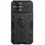 Nillkin Armor Apple iPhone 13 Pro Max tok kameravédővel fekete (223059) (NI223059) - Telefontok