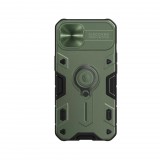 Nillkin Armor Apple iPhone 13 tok kameravédővel sötétzöld (223011) (NI223011) - Telefontok