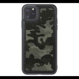 NILLKIN CAMO műanyag telefonvédő (bőr hatású, kamera védelem, terep minta) FEKETE [Apple iPhone 11 Pro] (5996457912032)
