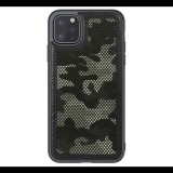 NILLKIN CAMO műanyag telefonvédő (bőr hatású, kamera védelem, terep minta) FEKETE [Apple iPhone 12 Pro Max] (5996591008417)