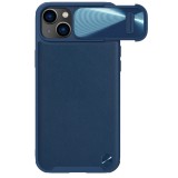 Nillkin CamShield bőr S tok iPhone 14 Plus tok kamerával kék