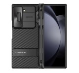 NILLKIN CAMSHIELD FOLD szilikon telefonvédő (ütésállóság, kameravédő, ceruza tartó) FEKETE Samsung Galaxy Z Fold6 5G (SM-F956)