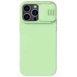 Nillkin CamShield mágneses szilikon tok iPhone 14 Pro Max mágneses MagSafe tok kameravédővel Zöld