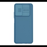 NILLKIN CAMSHIELD műanyag telefonvédő (szilikon keret, közepesen ütésálló, kamera védelem, csíkos) SÖTÉTKÉK [Xiaomi Poco M4 Pro 5G] (5996591115719)