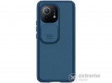 Nillkin Camshield műanyag tok Xiaomi Mi 11 5G készülékhez, sötétkék, csíkos mintás