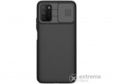 Nillkin Camshield műanyag tok Xiaomi Poco M3 készülékhez, fekete, csíkos mintás