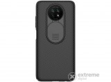 Nillkin CamShield műanyag tok Xiaomi Redmi Note 9T 5G készülékhez, fekete, csíkos