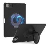 NILLKIN CAMSHIELD PAD szilikon telefonvédő (ütésállóság, kameravédő, csíkos, mágneses, kitámasztó, ceruza tartó) FEKETE Apple IPAD Pro 13 (2024)