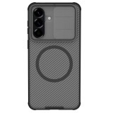 Nillkin CamShield PRO Magnetic Hard Samsung Galaxy A57 műanyag hátlap tok, MagSafe, átlátszó-fekete