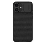 NILLKIN CAMSHIELD PRO MAGNETIC műanyag telefonvédő (ütésállóság, kameravédő, mágneses, csíkos) FEKETE Apple iPhone 16