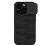 NILLKIN CAMSHIELD PRO MAGNETIC műanyag telefonvédő (ütésállóság, kameravédő, mágneses, csíkos) FEKETE Apple iPhone 16 Pro
