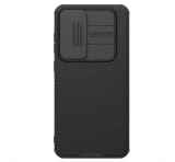 NILLKIN CAMSHIELD PRO MAGNETIC műanyag telefonvédő (ütésállóság, kameravédő, mágneses, csíkos) FEKETE Samsung Galaxy S24 FE 5G (SM-S721)