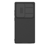 NILLKIN CAMSHIELD PRO MAGNETIC műanyag telefonvédő (ütésállóság, kameravédő, mágneses, csíkos) FEKETE Samsung Galaxy S25 Ultra (SM-S938)