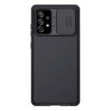 Nillkin Camshield Pro műanyag telefonvédő ( Samsung Galaxy A72 (SM-A726F) szilikon keret, közepesen ütésálló fekete