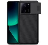 NILLKIN CAMSHIELD PRO műanyag telefonvédő (szilikon keret, közepesen ütésálló, kamera védelem, csíkos minta) FEKETE Xiaomi 13T, Xiaomi 13T Pro