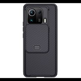 NILLKIN CAMSHIELD PRO műanyag telefonvédő (szilikon keret, közepesen ütésálló, kamera védelem, csíkos minta) FEKETE [Xiaomi Mi 11 Pro 5G] (5996591087450)