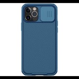 NILLKIN CAMSHIELD PRO műanyag telefonvédő (szilikon keret, közepesen ütésálló, kamera védelem, csíkos minta) SÖTÉTKÉK [Apple iPhone 12 Pro] (5996591005324)