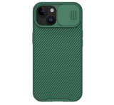 NILLKIN CAMSHIELD PRO műanyag telefonvédő (szilikon keret, közepesen ütésálló, kamera védelem, csíkos minta) SÖTÉTZÖLD Apple iPhone 15 Plus