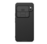 NILLKIN CAMSHIELD PRO műanyag telefonvédő (szilikon keret, ütésállóság, kameravédő, csíkos) FEKETE Google Pixel 9 Pro, Pixel 9