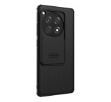 NILLKIN CAMSHIELD PRO műanyag telefonvédő (szilikon keret, ütésállóság, kameravédő, csíkos) FEKETE OnePlus 12R 5g