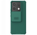 NILLKIN CAMSHIELD PRO műanyag telefonvédő (szilikon keret, ütésállóság, kameravédő, csíkos) SÖTÉTZÖLD Xiaomi Poco X6 5G, Redmi Note 13 Pro 5G